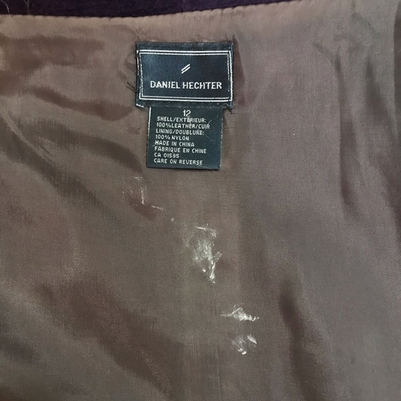 Womens Size 8/12 Daniel Hechter, Purple Fringe Wrap Around Skirt - Picture 8 of 9